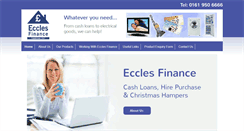 Desktop Screenshot of ecclesfinance.co.uk