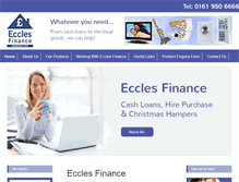 Tablet Screenshot of ecclesfinance.co.uk
